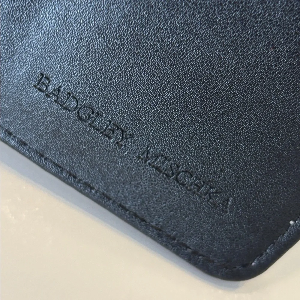 Badgley Mischka Black Vegan Leather Wallet